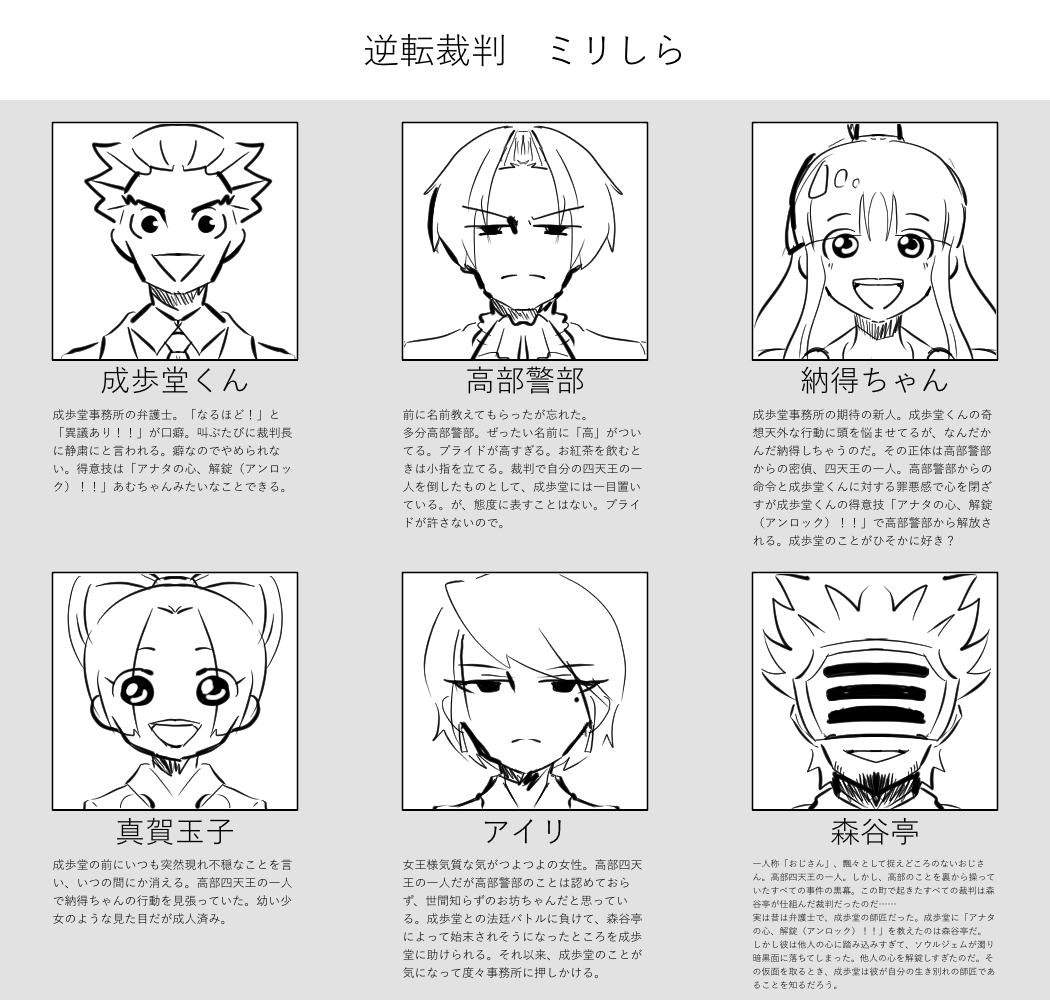 逆転裁判123 ゲーム絵日記